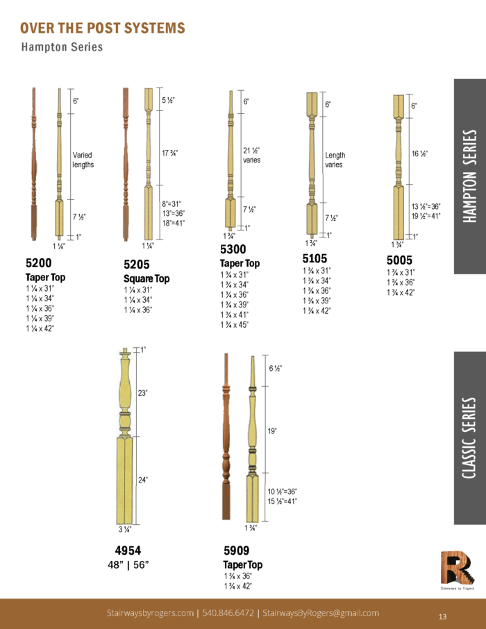 Posts & Balusters Catalogover the post_Page_3 Stairways by Rogers